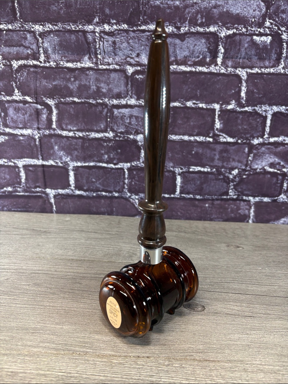 Vintage Glass Gavel Decanteri